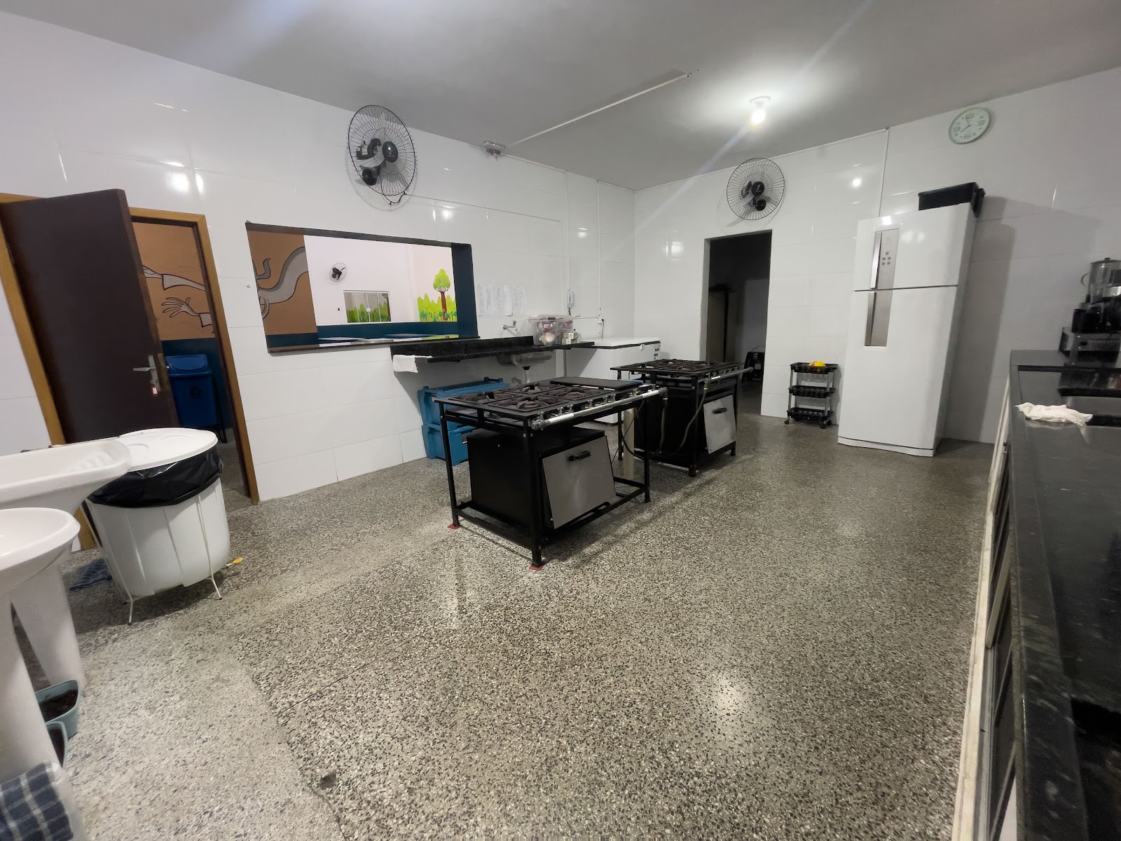 Cozinha da unidade de Ensino Fundamental