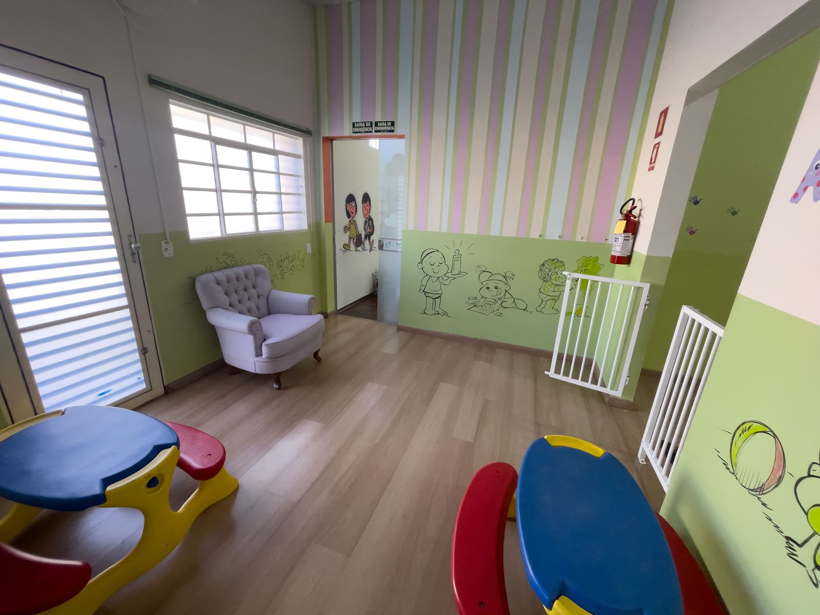 Outra vista da sala de acolhimento do Berçário